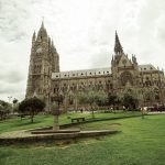 Basilica del Voto Nacional in Quito, von nah