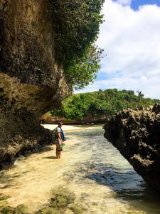 Balangan Beach von unten