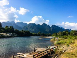 Fluß in Vang Vieng