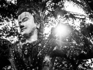 Statue aus dem Buddha-Park