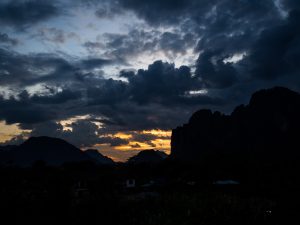 Sonnenuntergang in Vang Vieng