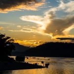 Sonnenuntergang am Mekong