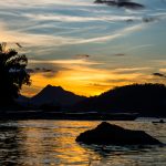 Sonnenuntergang am Mekong