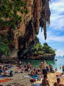 Railay Beach, alle wollen in den Schatten