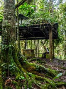 Schutzhütte beim Wandern