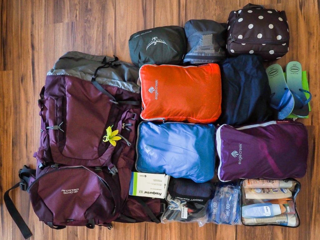Weltreise Packliste Sabrina