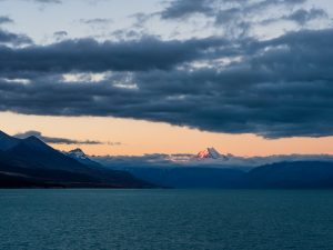 Mount Cook in der Abenddämmerung