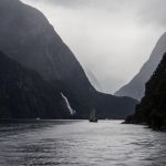 Blick vom Boot im Milford Sound