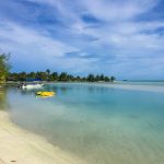 Strand neben unserem Hotel auf Aitutaki